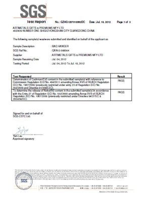 report nickel free