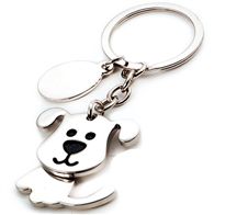 AK0276-rotating dog keychain