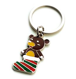 AK0439-socks bear  keychain