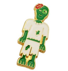 pin-shiny gold zombie pin