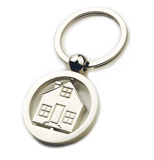 AK0210-house rotating keychain 