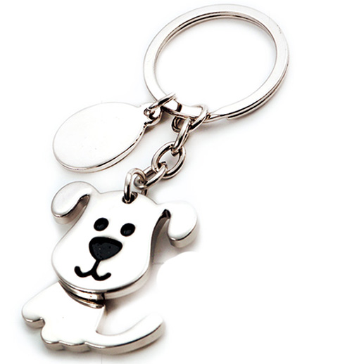 AK0276-rotating dog keychain