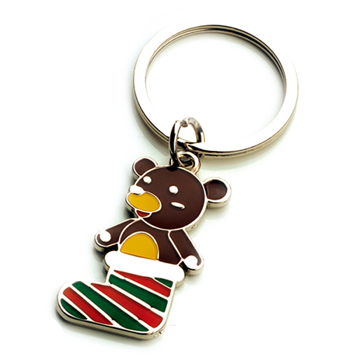 AK0439-socks bear  keychain