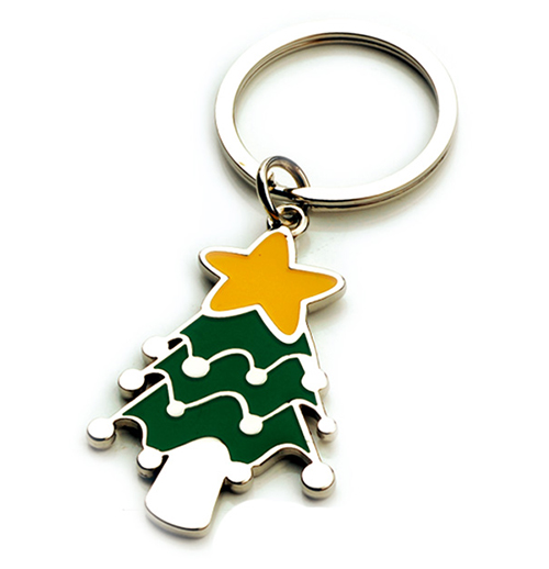 AK0437-christmas tree  keychain