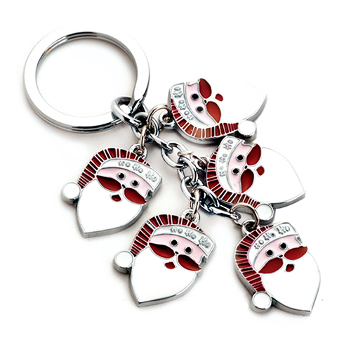 AK0441-Father Christmas charms keychain AK0441-Father Christmas charms keychain
