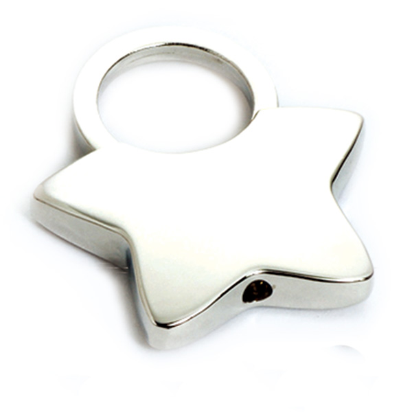 AK0293-star pull ring keychain