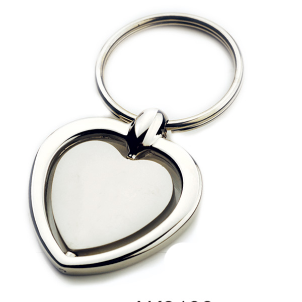 AK0138-heart  spinning keychain