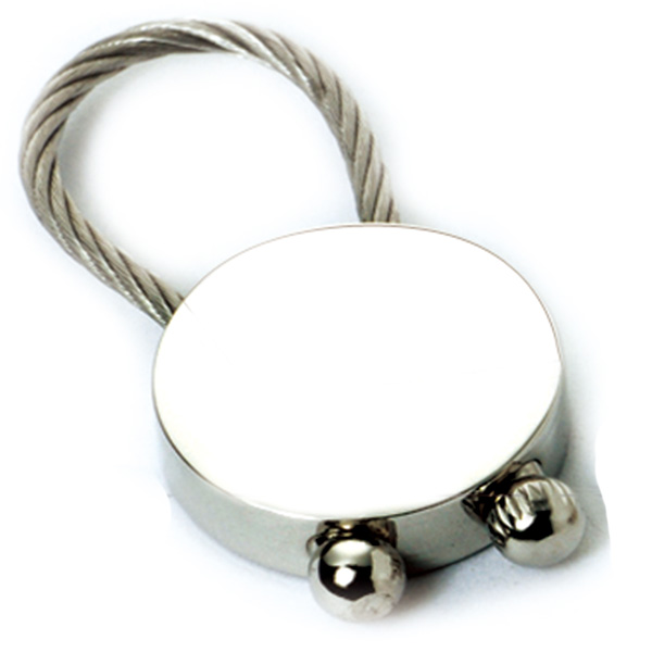 AK0042-round wire-ring keychain