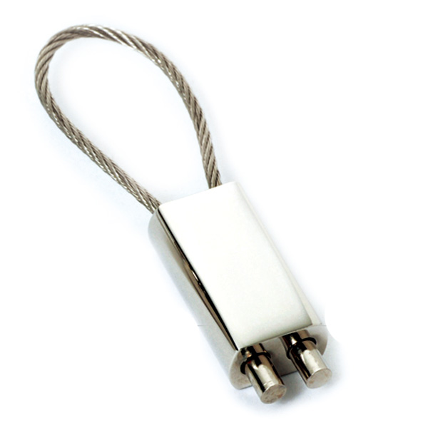 AK0037-retangle wire-ring keychain