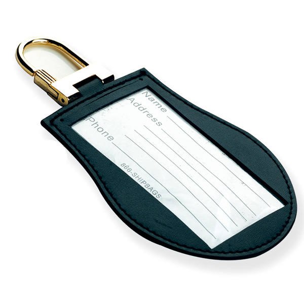 AK1092-leather luggage tag