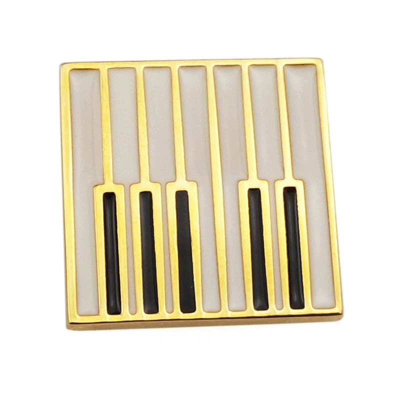pin-shiny gold piano pin