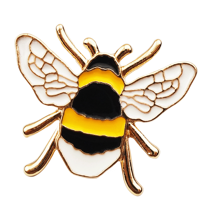 pin-shiny gold bee pin