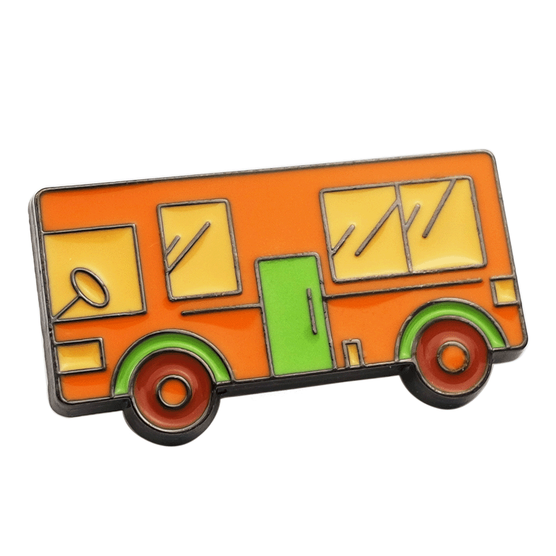 pin-enamel bus pin