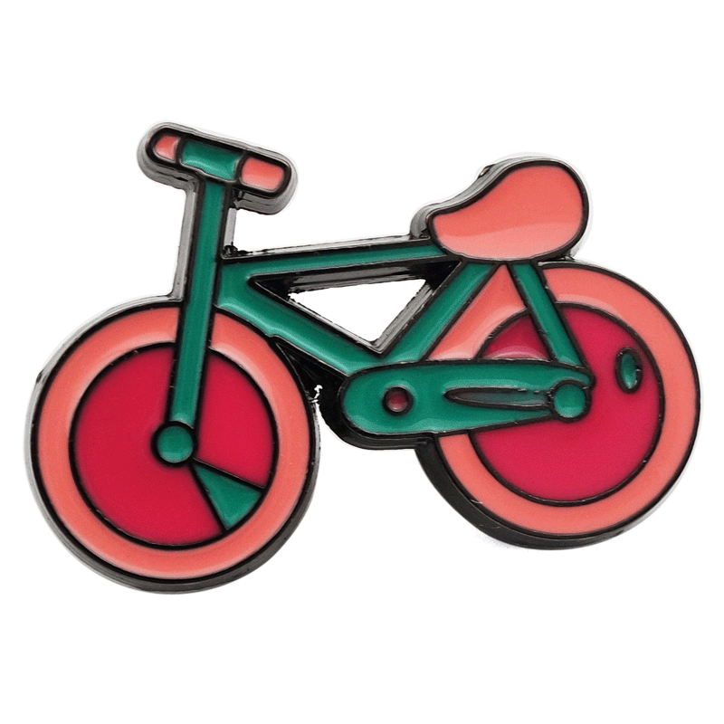 pin-enamel bike pin