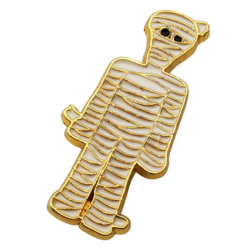 pin-shiny gold mummy pin