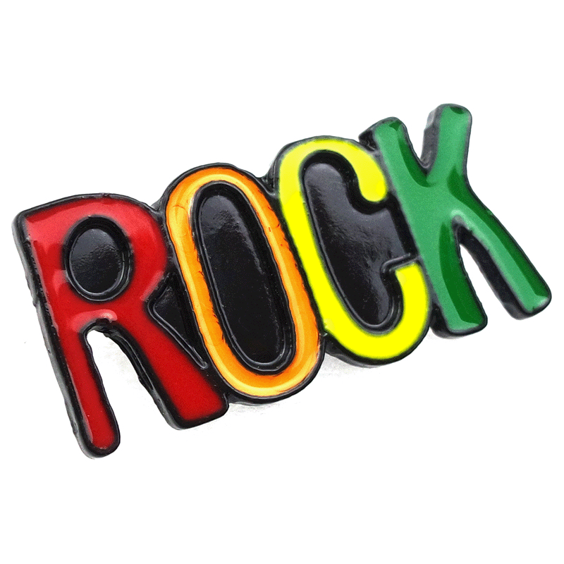 pin-enamel rock pin