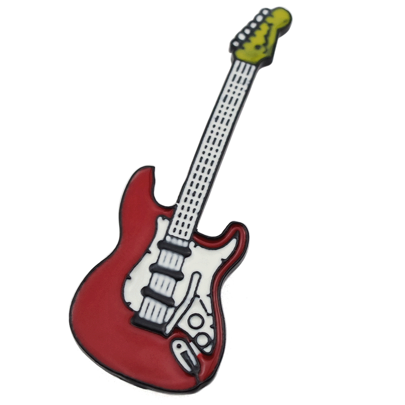 pin-enamel guitar pin